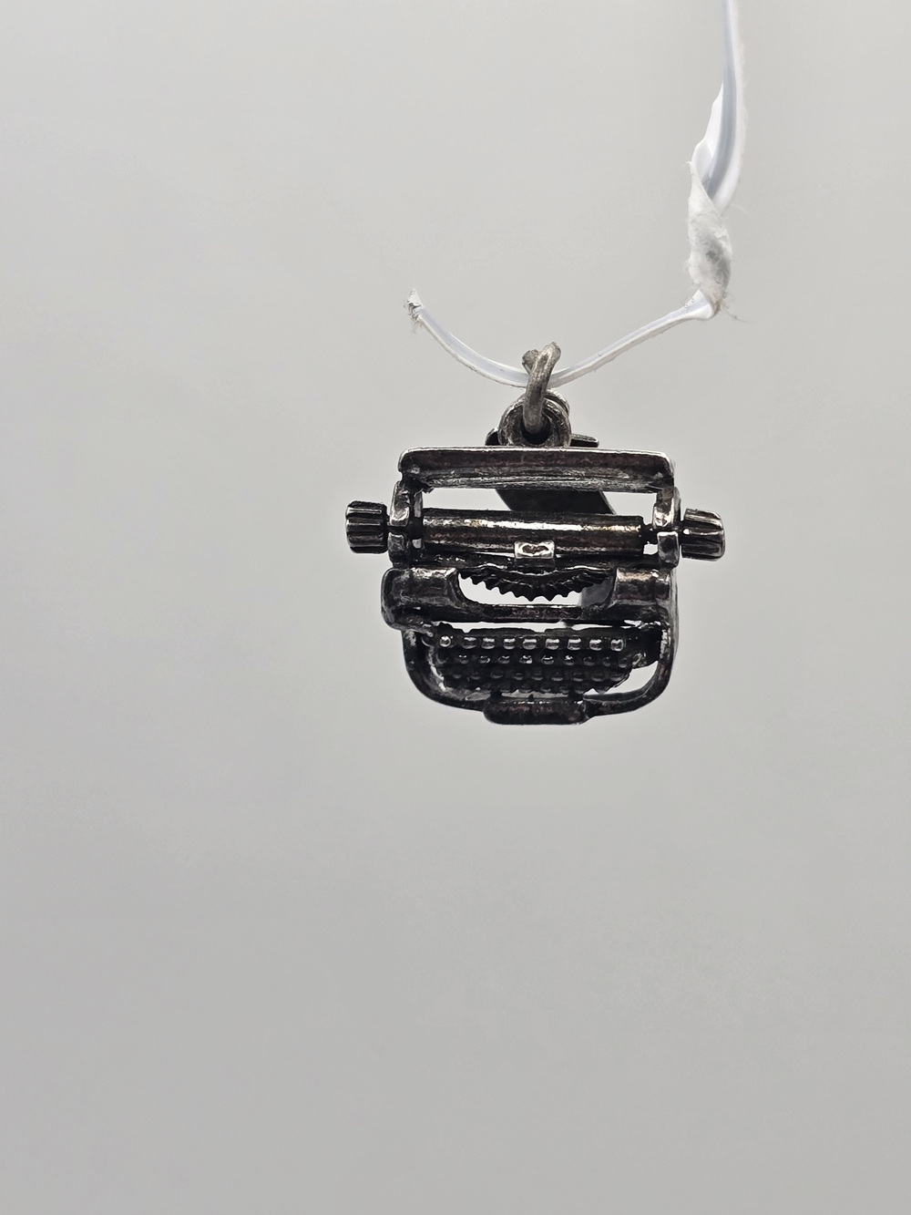 Sterling Silver Moveable Typewriter Lake Placid N.Y. Travel Charm